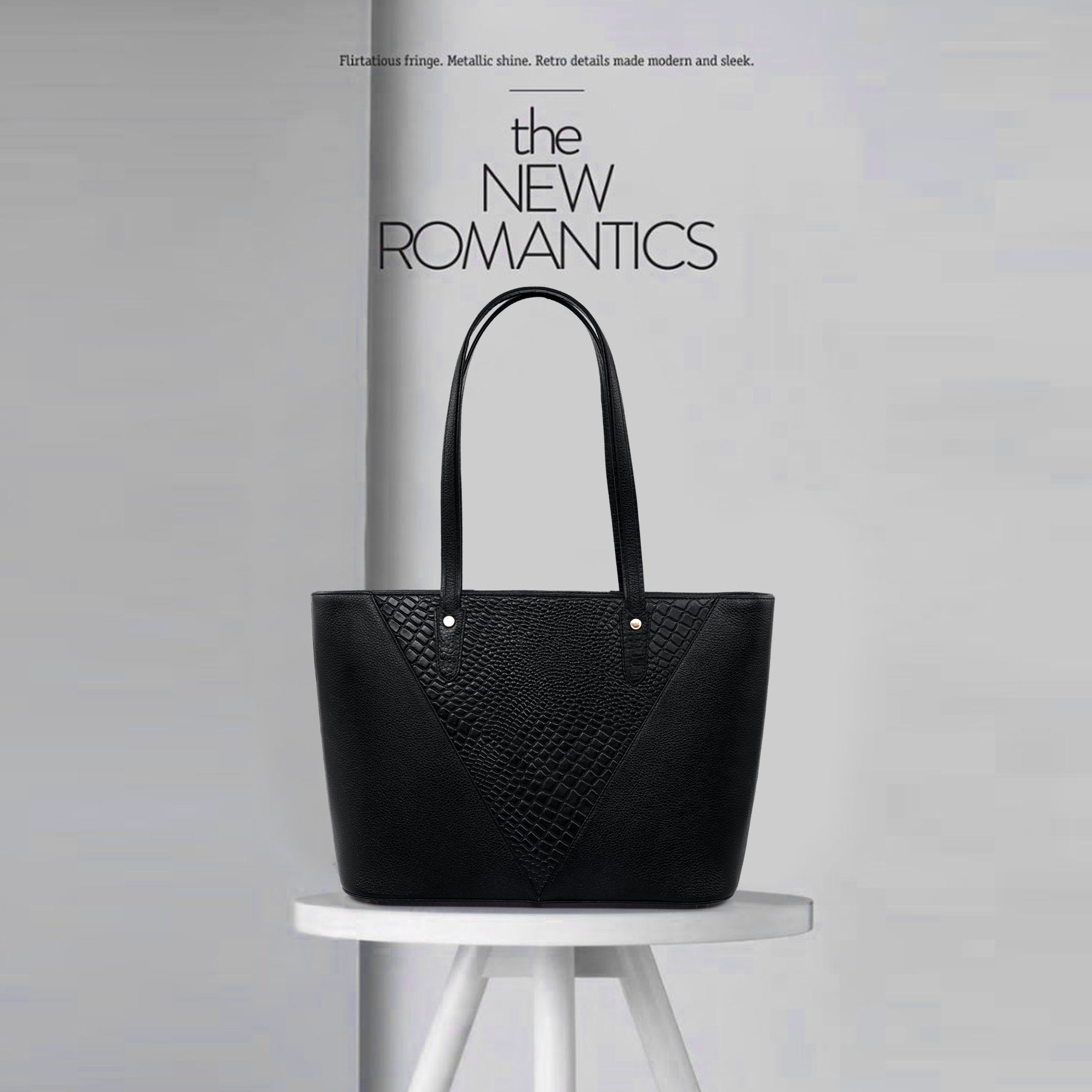 Croco Leather Laptop Tote Bag - THE MILANO