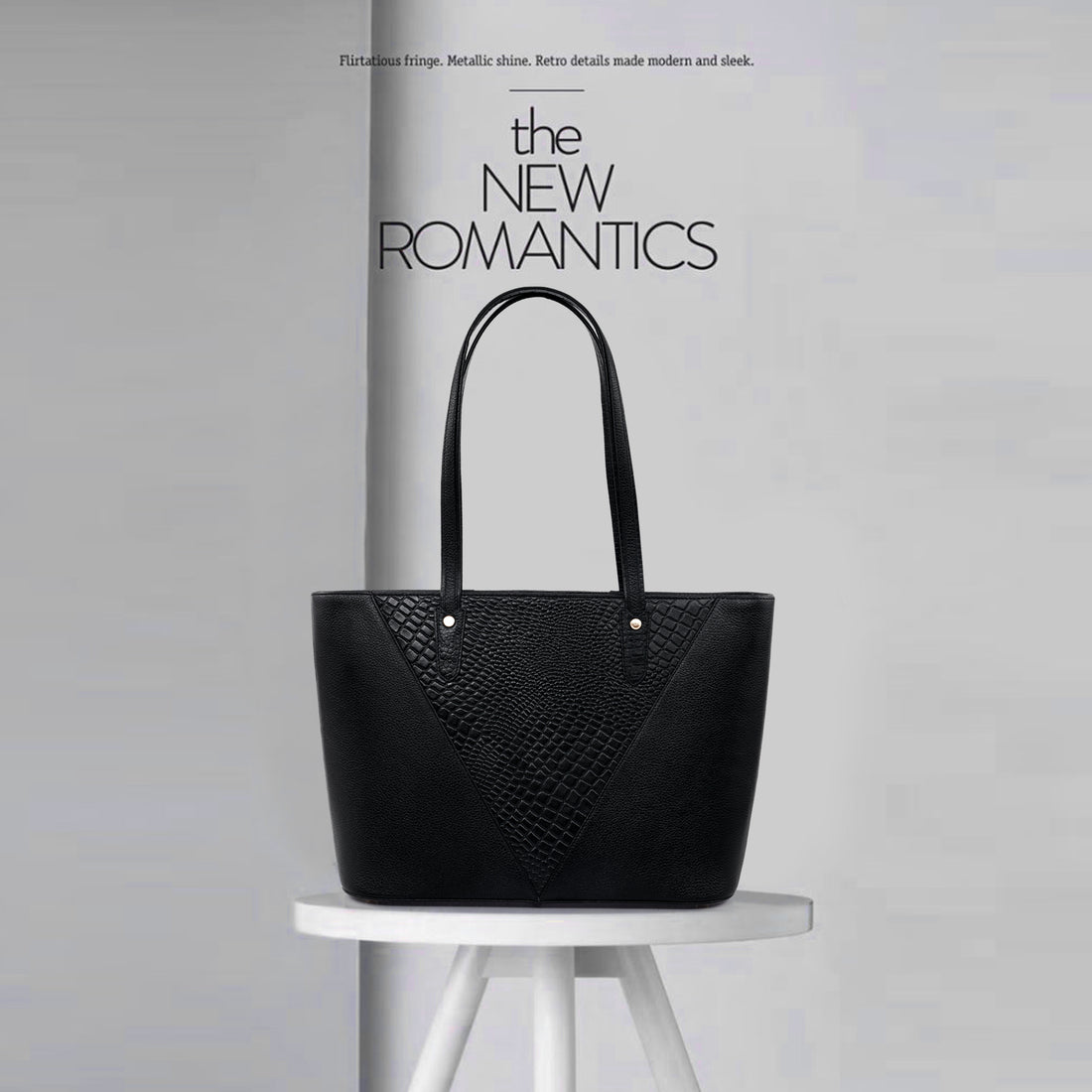 Croco Leather Laptop Tote Bag - THE MILANO