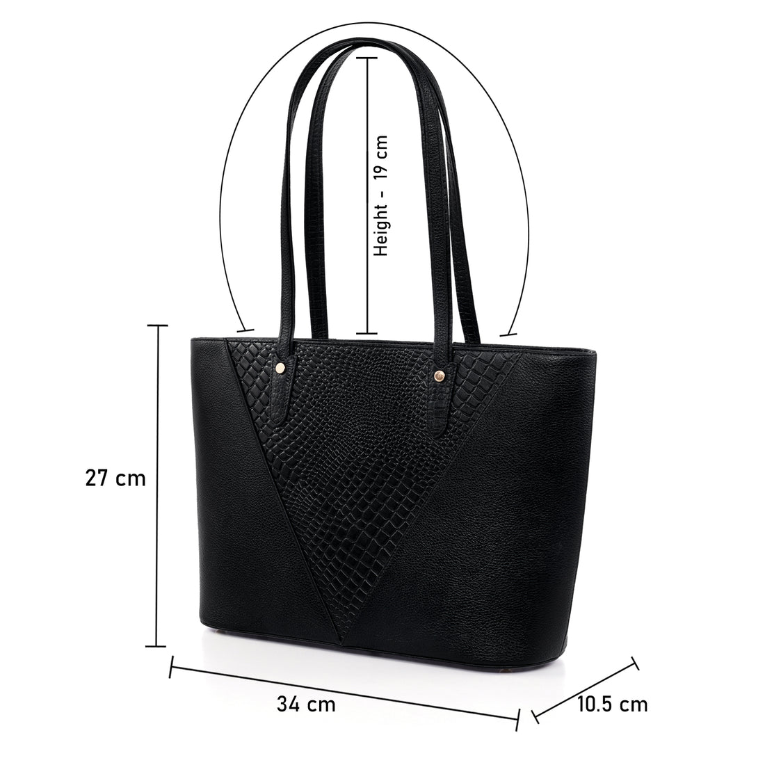 Croco Leather Laptop Tote Bag - THE MILANO