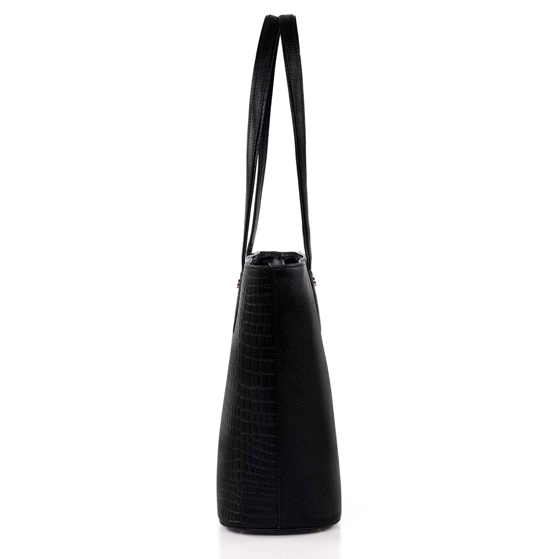 Croco Leather Laptop Tote Bag - THE MILANO