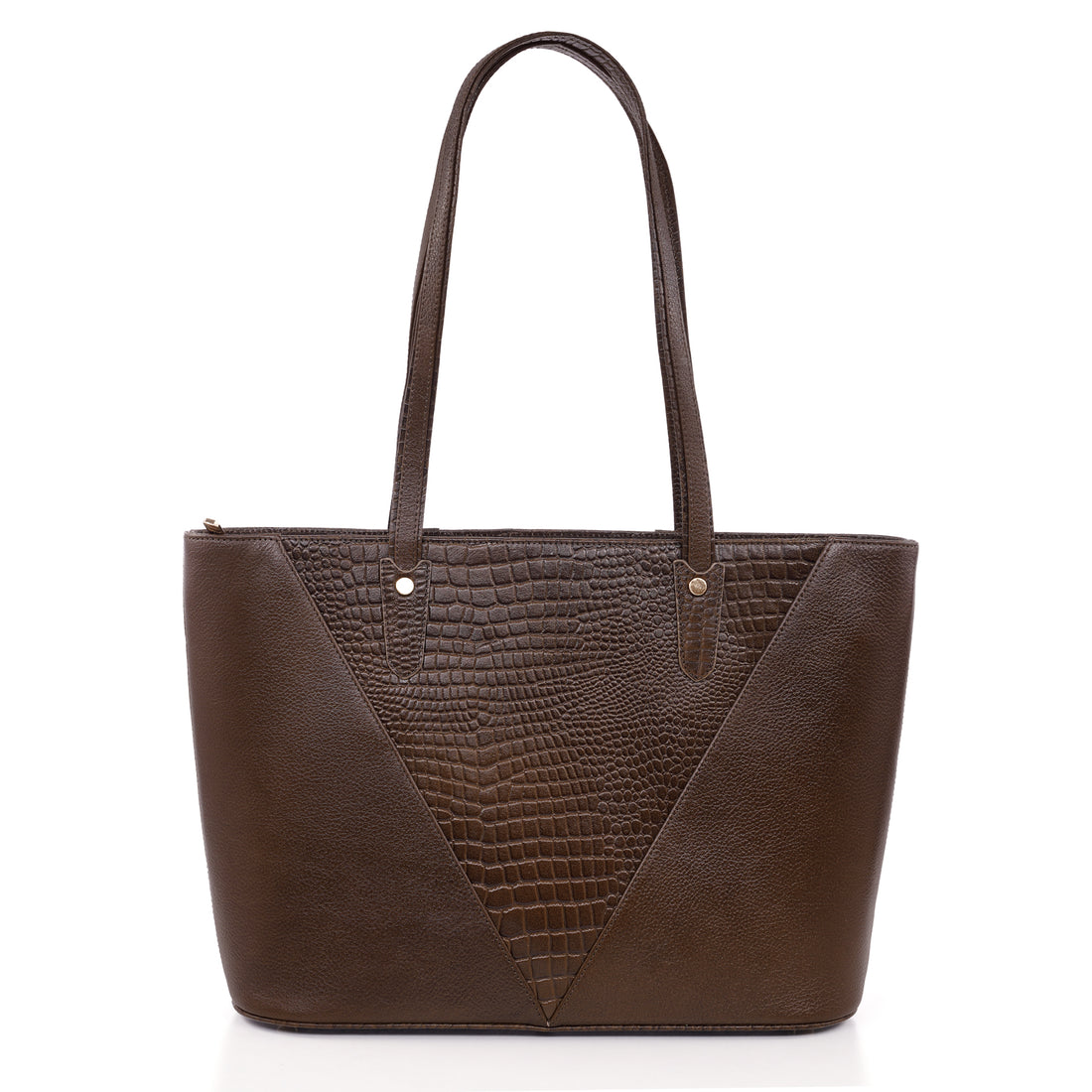 Croco Leather Laptop Tote Bag - THE MILANO