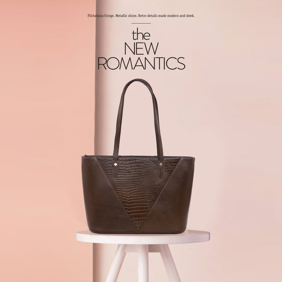 Croco Leather Laptop Tote Bag - THE MILANO