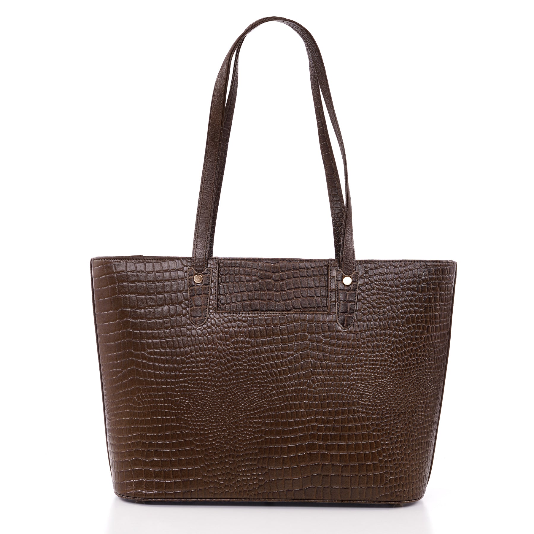 Croco Leather Laptop Tote Bag - THE MILANO