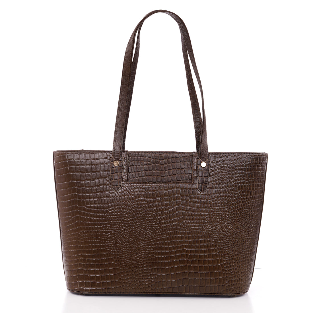 Croco Leather Laptop Tote Bag - THE MILANO