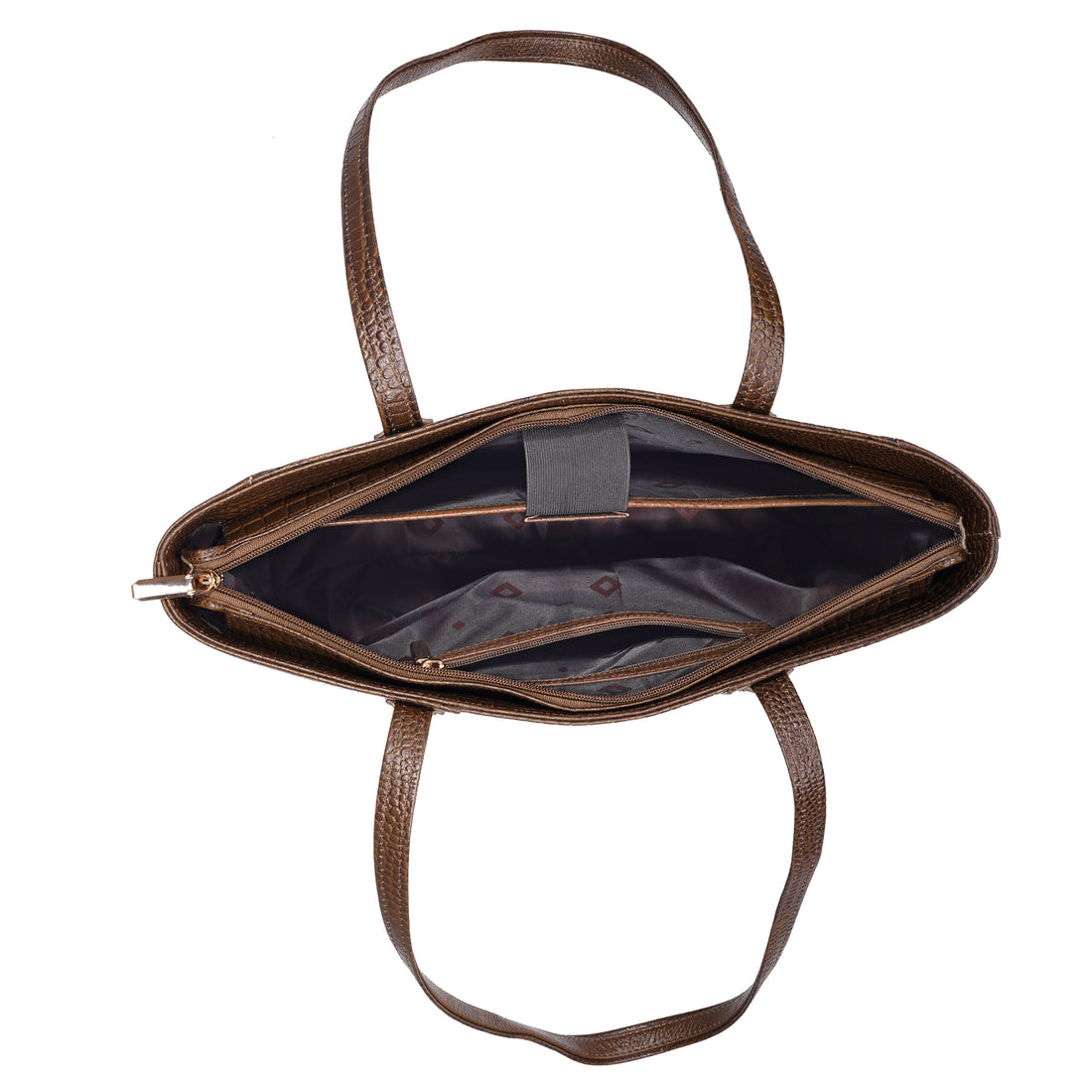 Croco Leather Laptop Tote Bag - THE MILANO