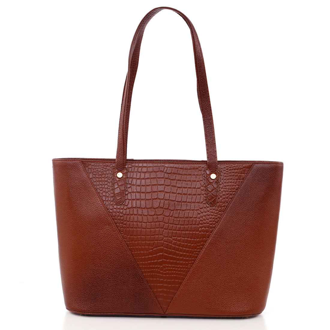 Croco Leather Laptop Tote Bag - THE MILANO