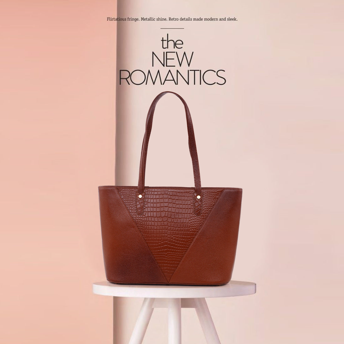 Croco Leather Laptop Tote Bag - THE MILANO