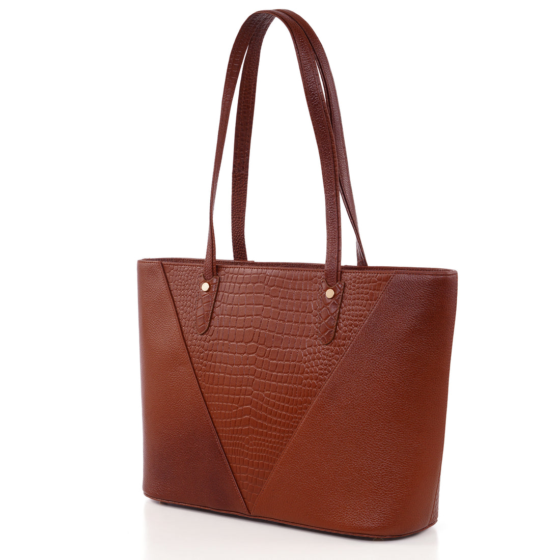 Croco Leather Laptop Tote Bag - THE MILANO