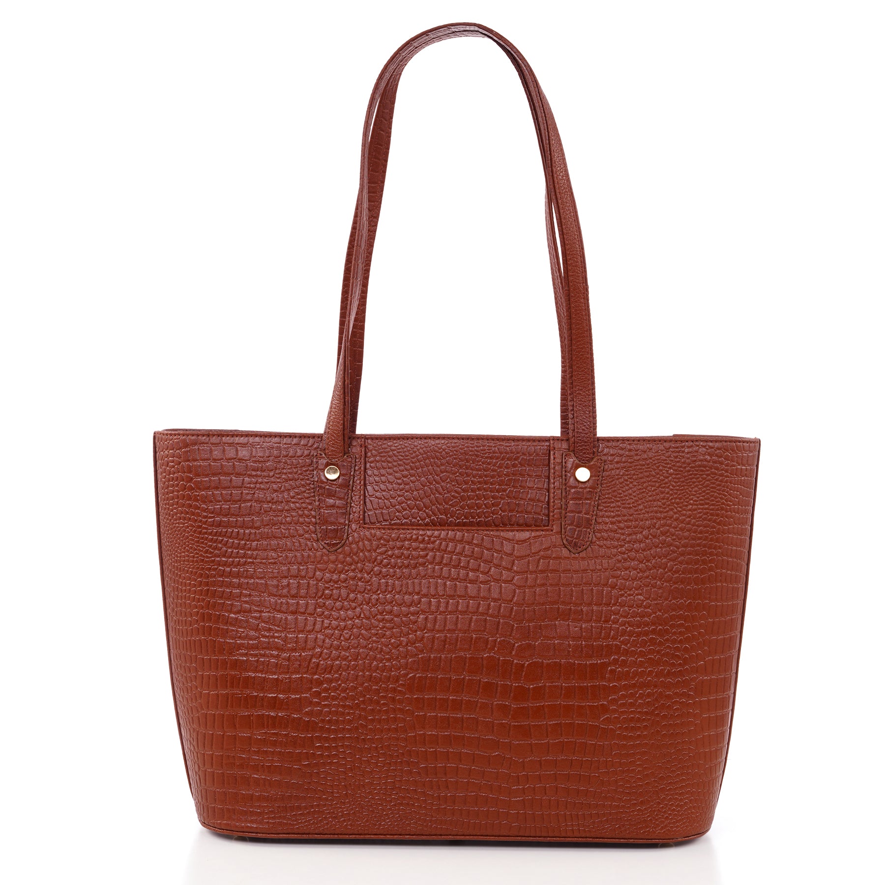 Croco Leather Laptop Tote Bag - THE MILANO