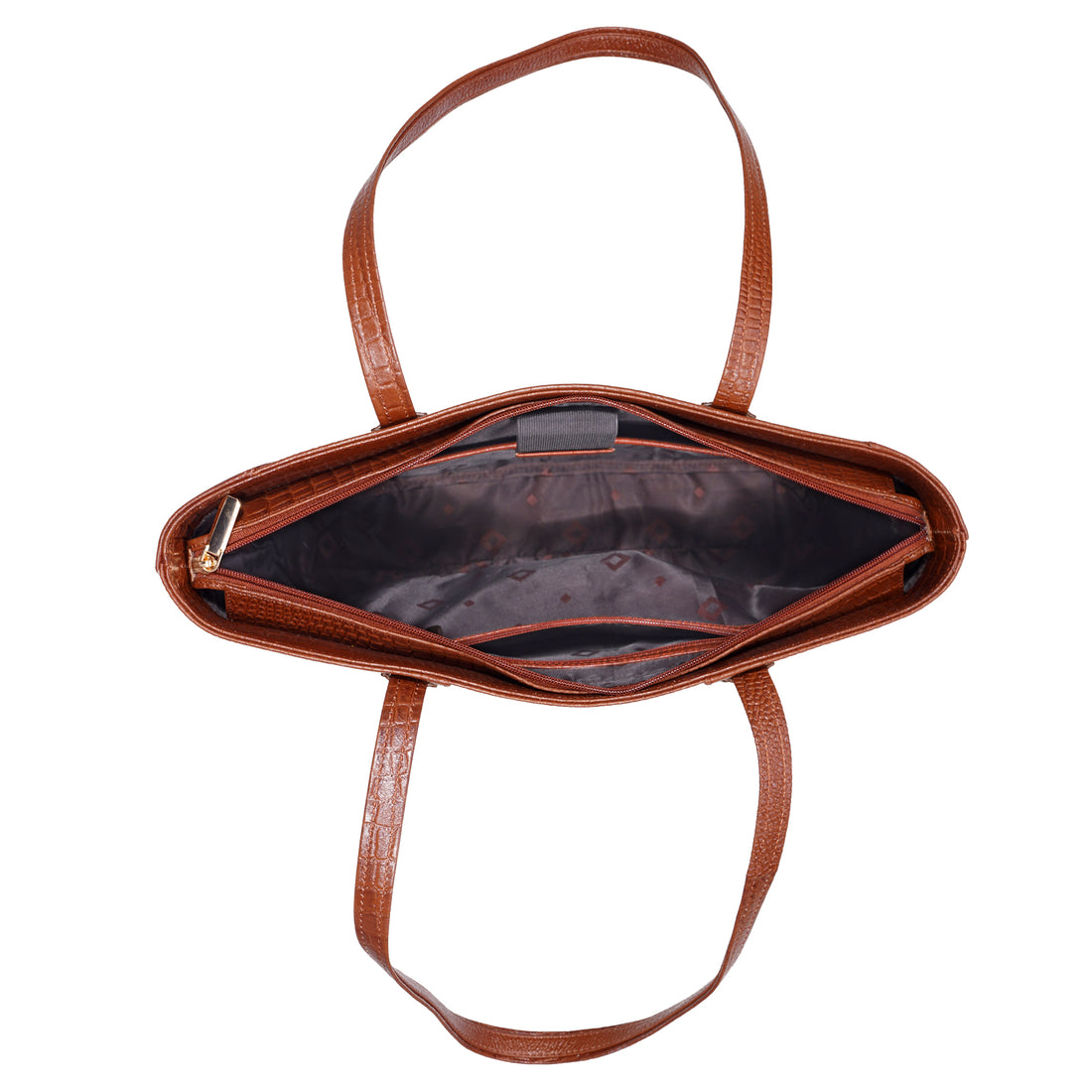 Croco Leather Laptop Tote Bag - THE MILANO