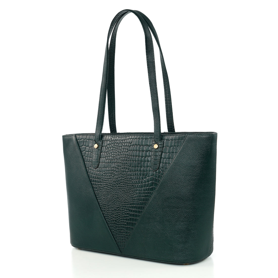 Croco Leather Laptop Tote Bag - THE MILANO
