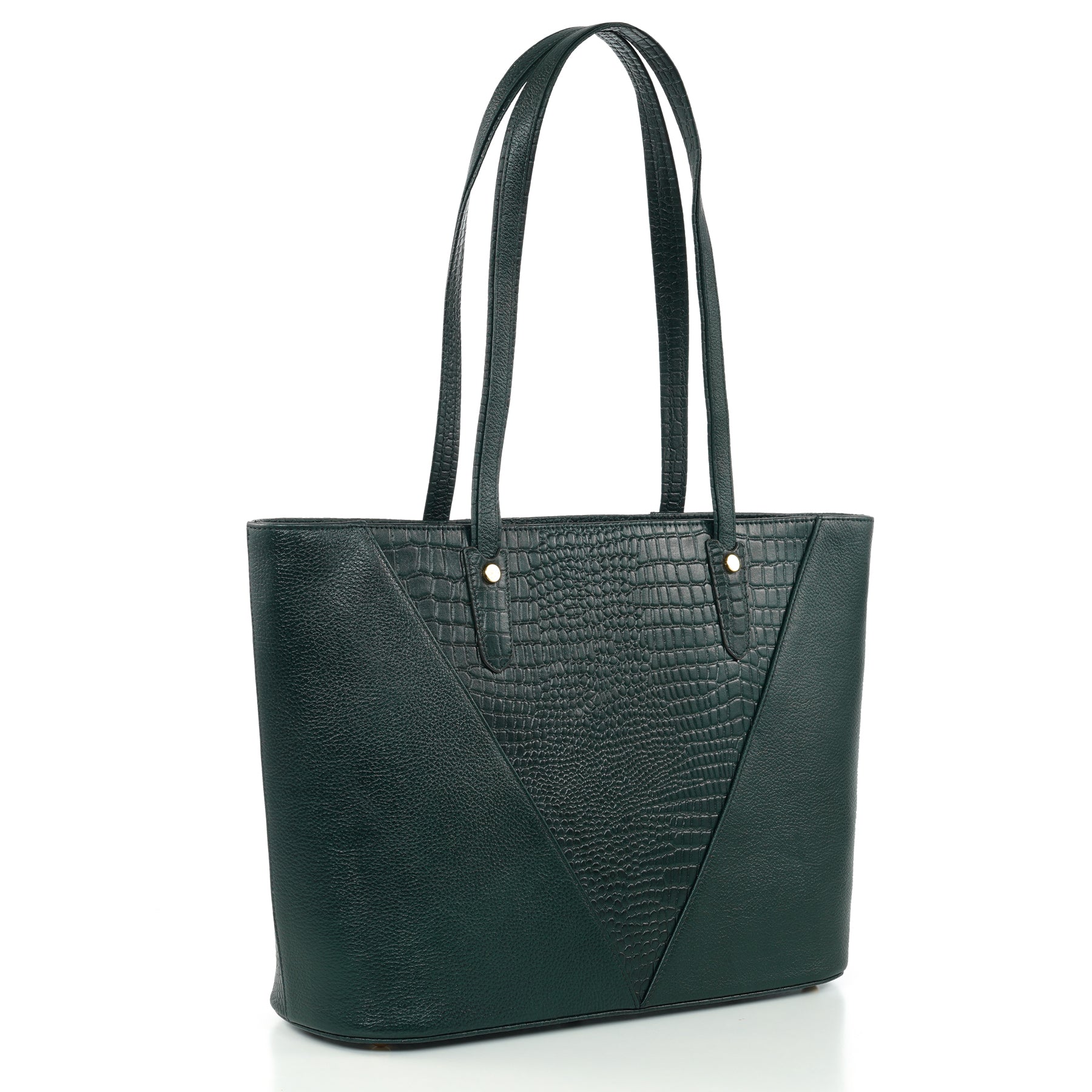Croco Leather Laptop Tote Bag - THE MILANO