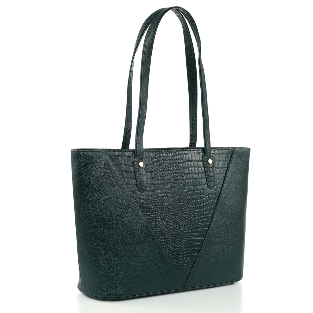 Croco Leather Laptop Tote Bag - THE MILANO