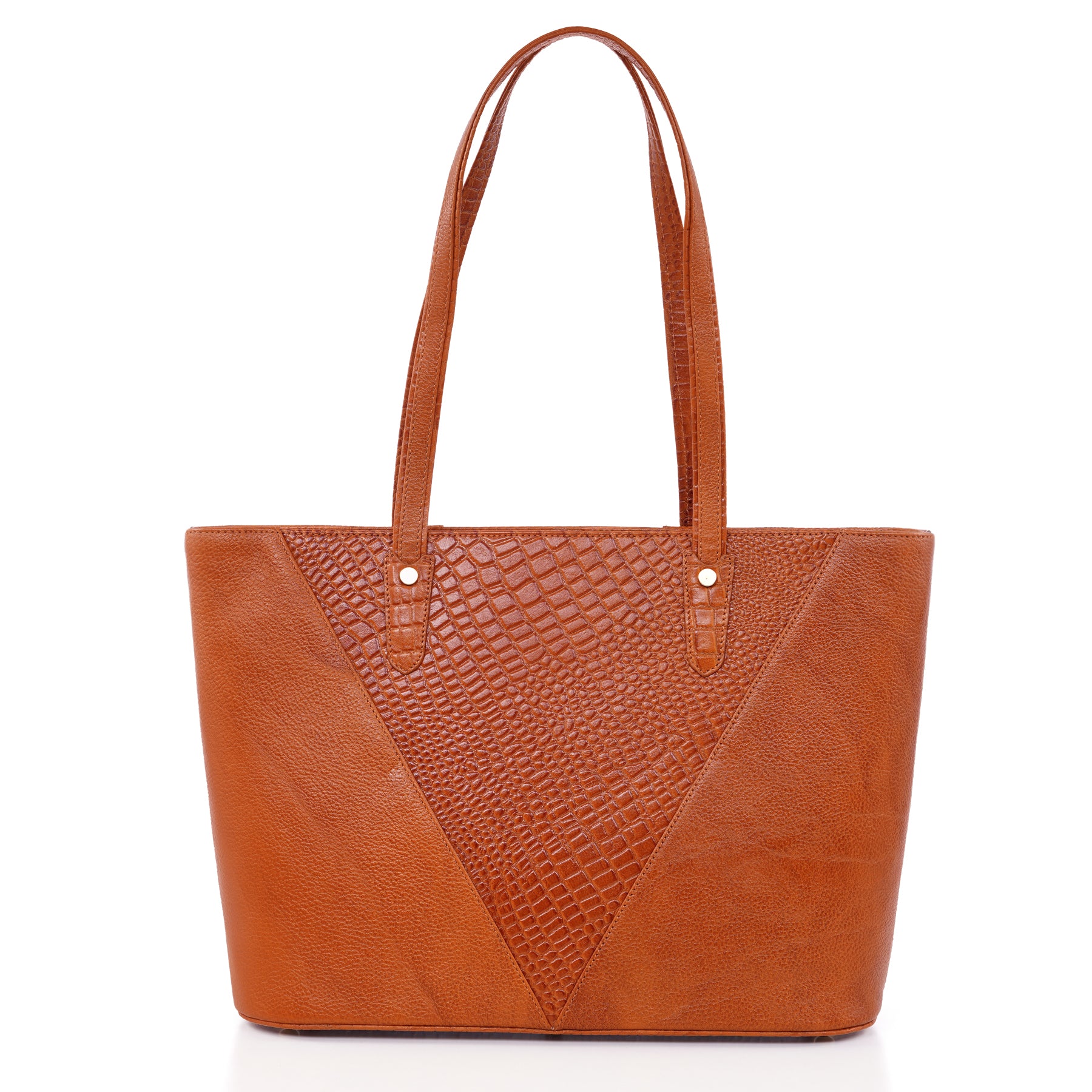 Croco Leather Laptop Tote Bag - THE MILANO
