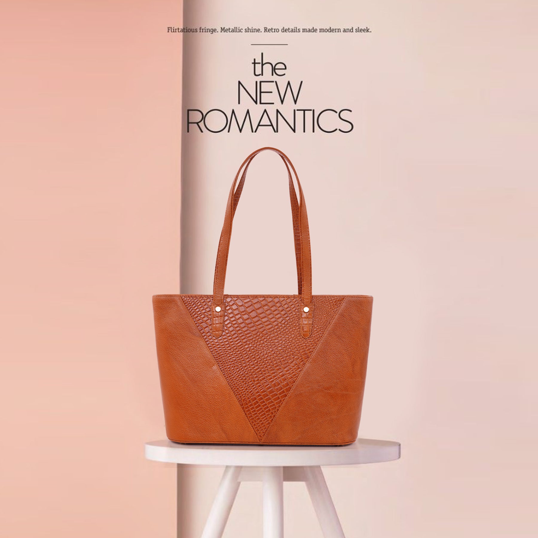 Croco Leather Laptop Tote Bag - THE MILANO