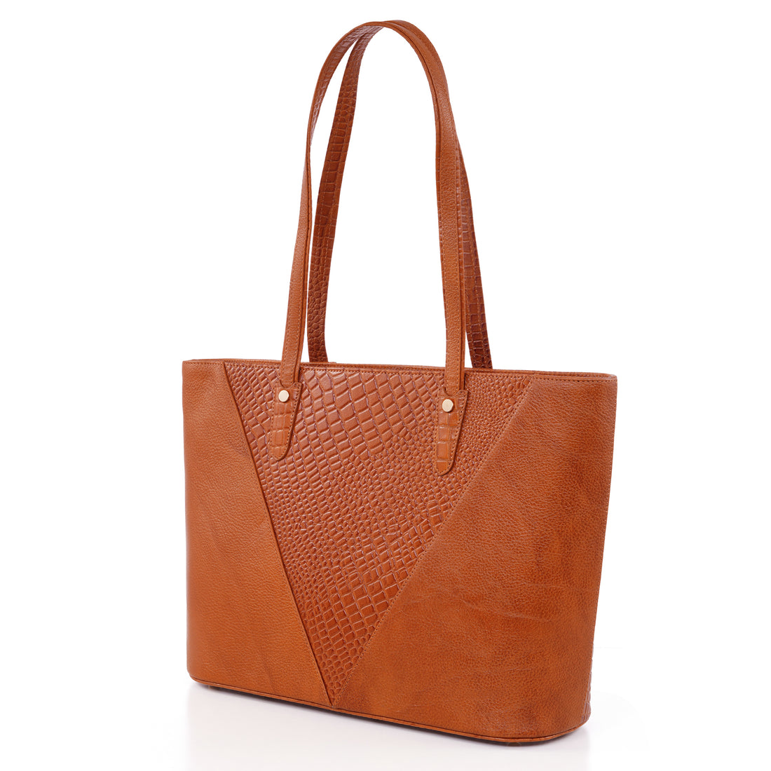 Croco Leather Laptop Tote Bag - THE MILANO