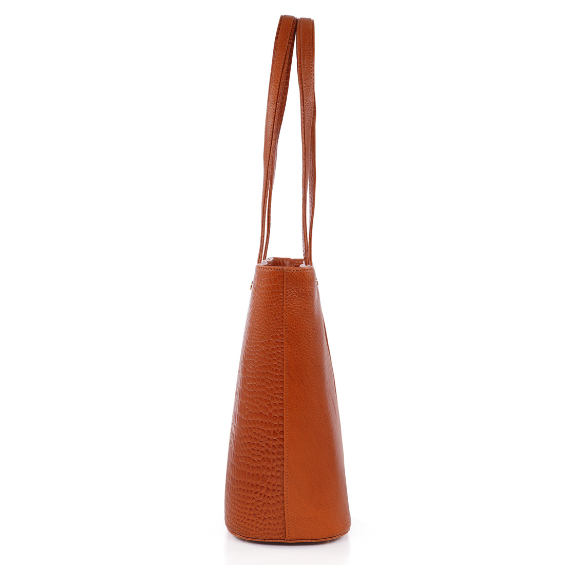 Croco Leather Laptop Tote Bag - THE MILANO