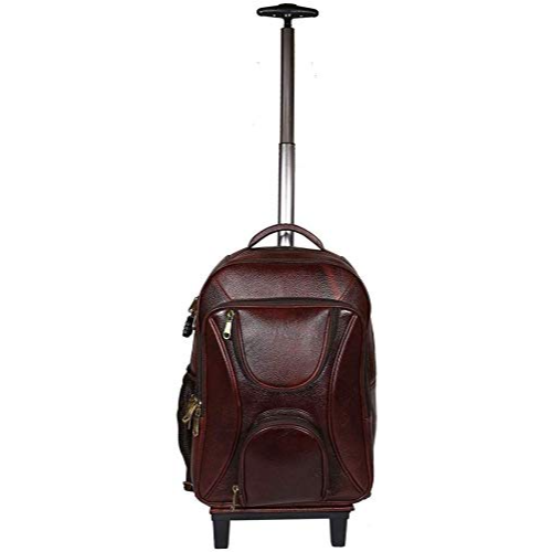 Leather Backpack Trolley - Metro Roller