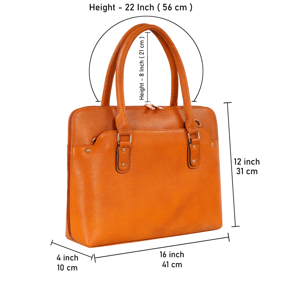 Large Leather Laptop Bag For Women - Book Tote