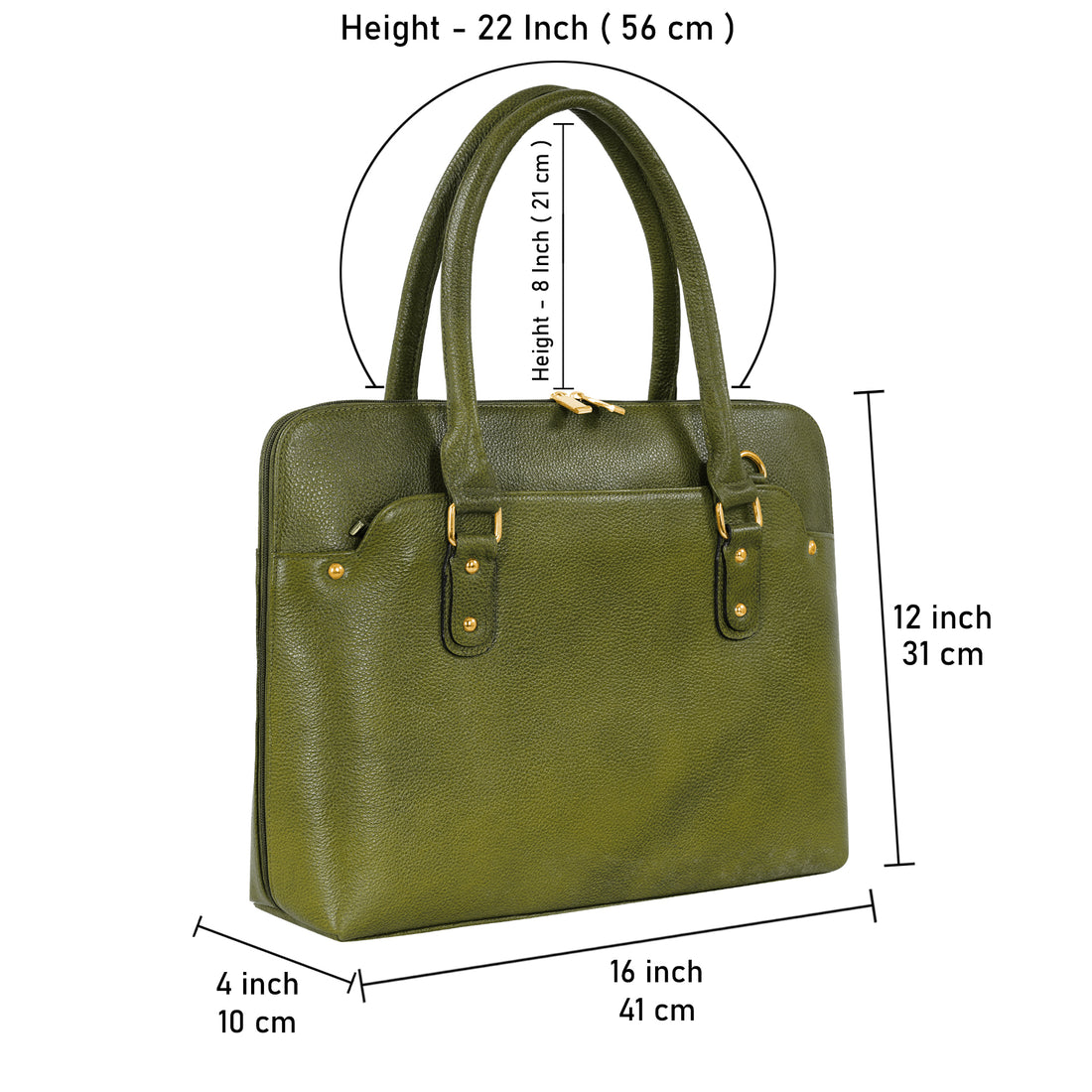 Large Leather Laptop Bag For Women - Book Tote