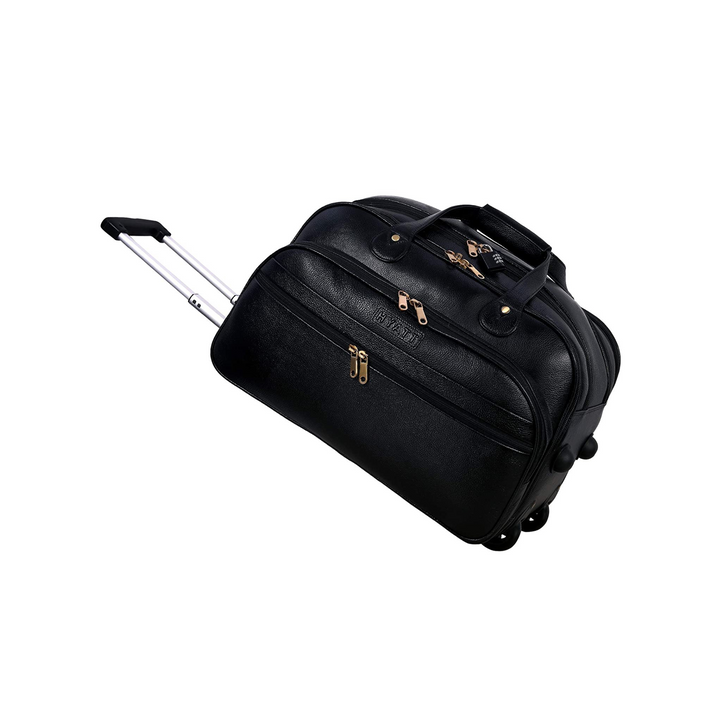 HAYAT Leather Accessories 42 litres Travel Duffles Bags for Men with Trolley (2-Wheel)
