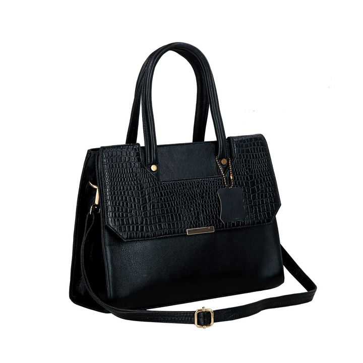 HAYAT Leather Accessories Full Grain Natural Leather Top Handle Satchel Handbags & Shoulder Bags For Women Office Stylish Latest Branded Design Dimension - L-12.7 X H-10 X W- 4.7 Inch