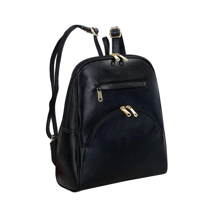 HAYAT Leather Accessories Full-Grain Natural Leather Backpack Bags For Women Office Girls Collage School Laptop Use Branded Stylish Latest Size - L-31 CM X H-26 CM x W- 13 CM, Weight-700 Gram-P