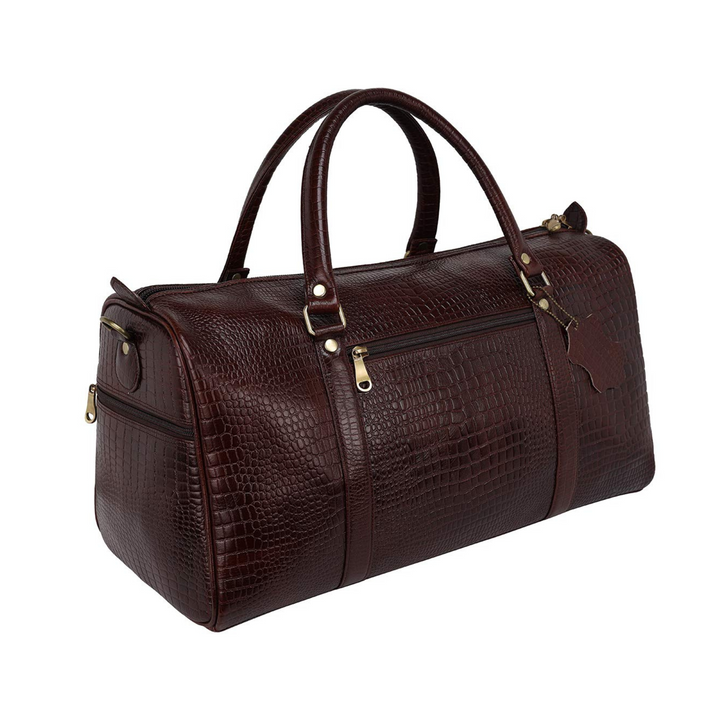Leather Travel Duffle Bag for Men and Women