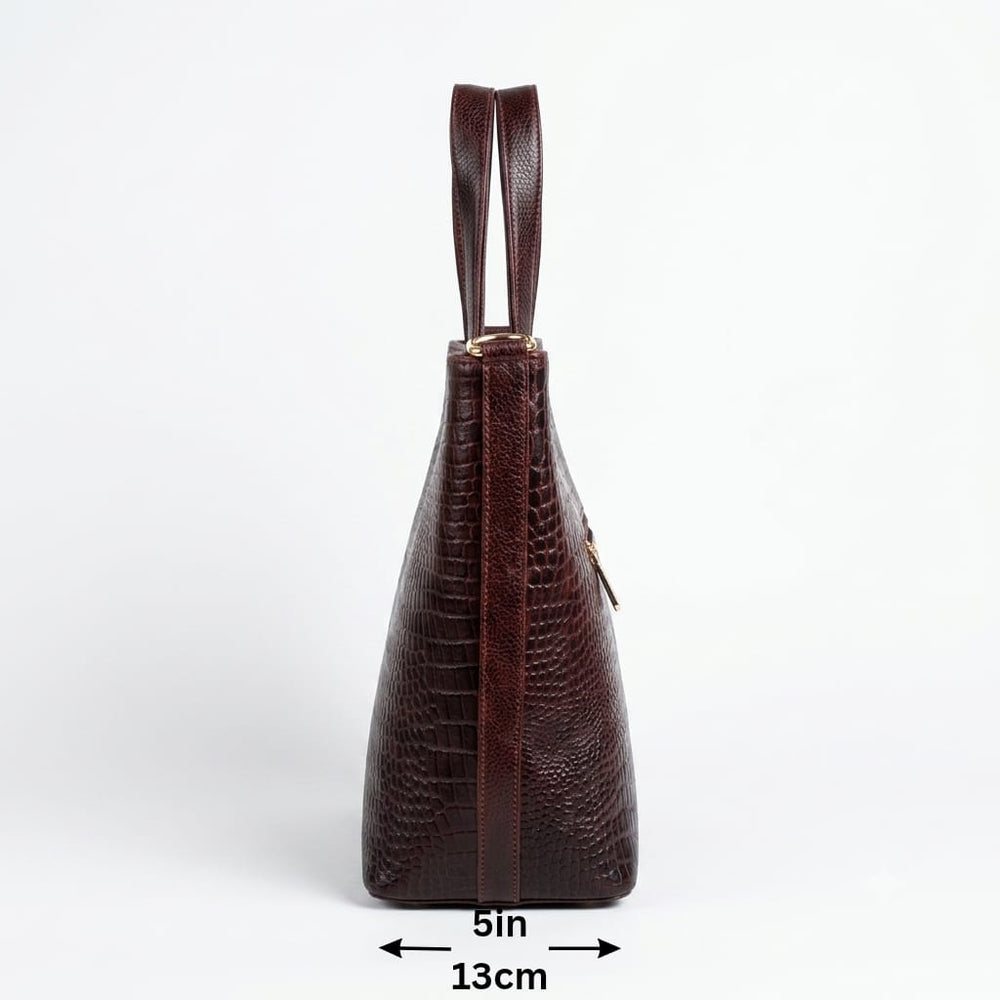 Leather Handbag Bag - TOTE BOAT