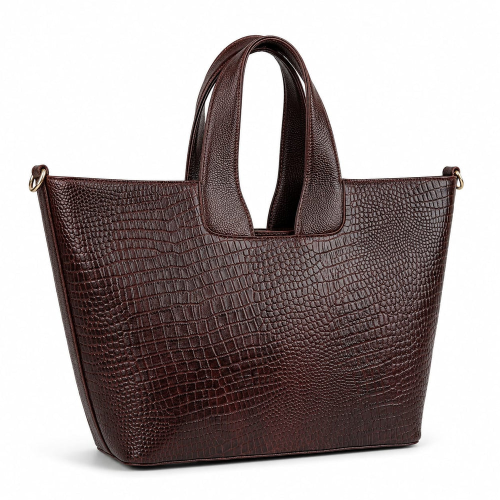 Leather Handbag Bag - TOTE BOAT