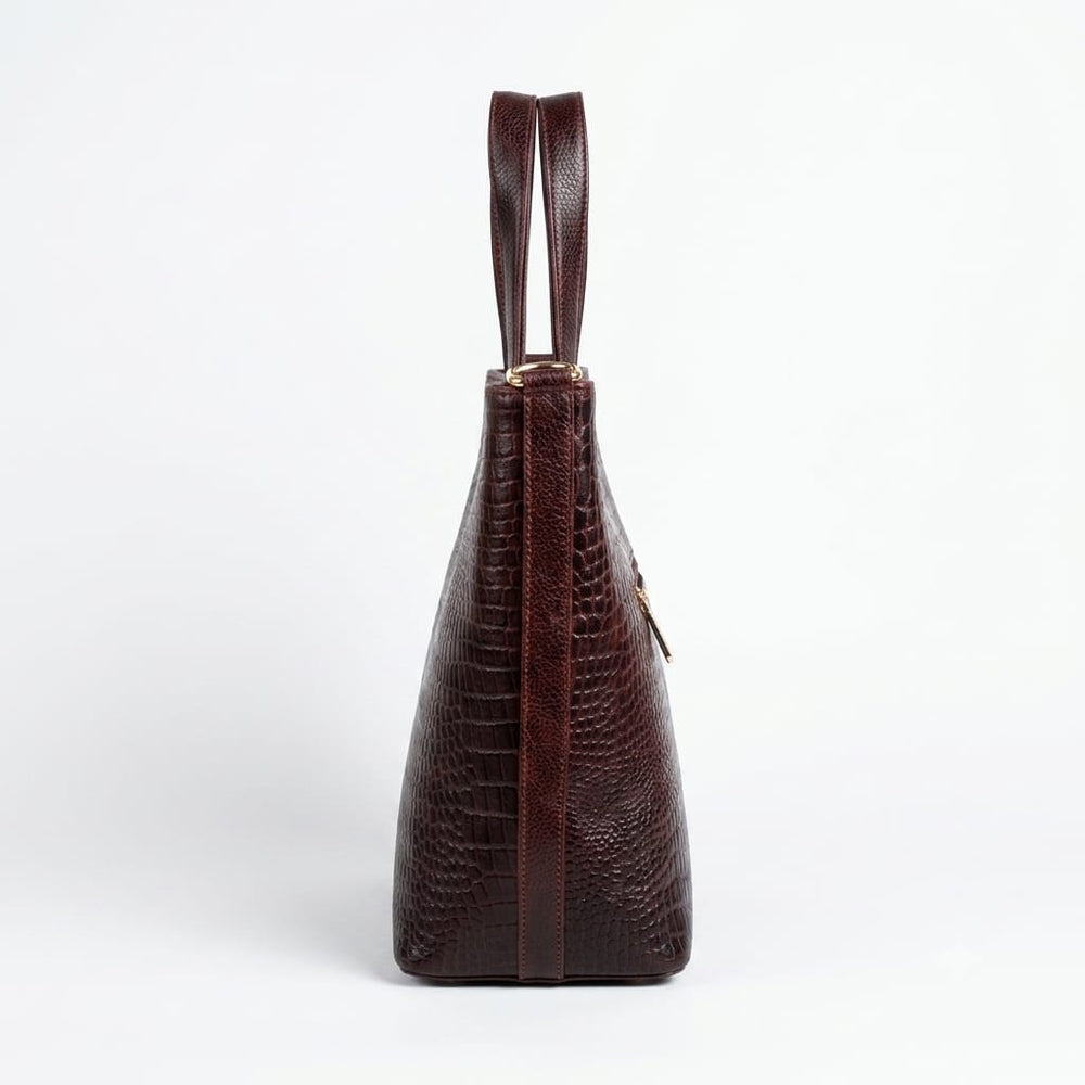 Leather Handbag Bag - TOTE BOAT