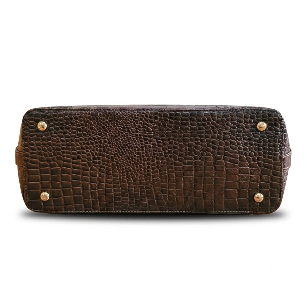 Leather Handbag Bag - TOTE BOAT