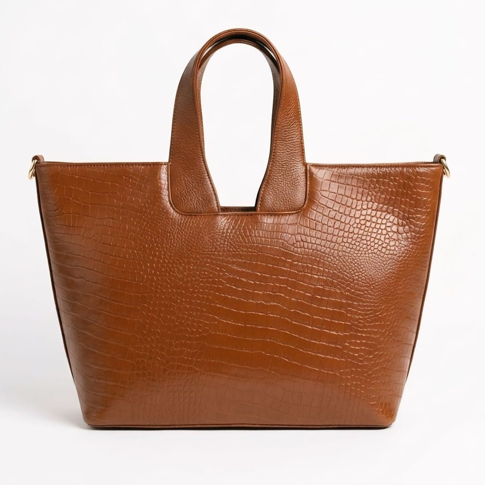 Leather Handbag Bag - TOTE BOAT