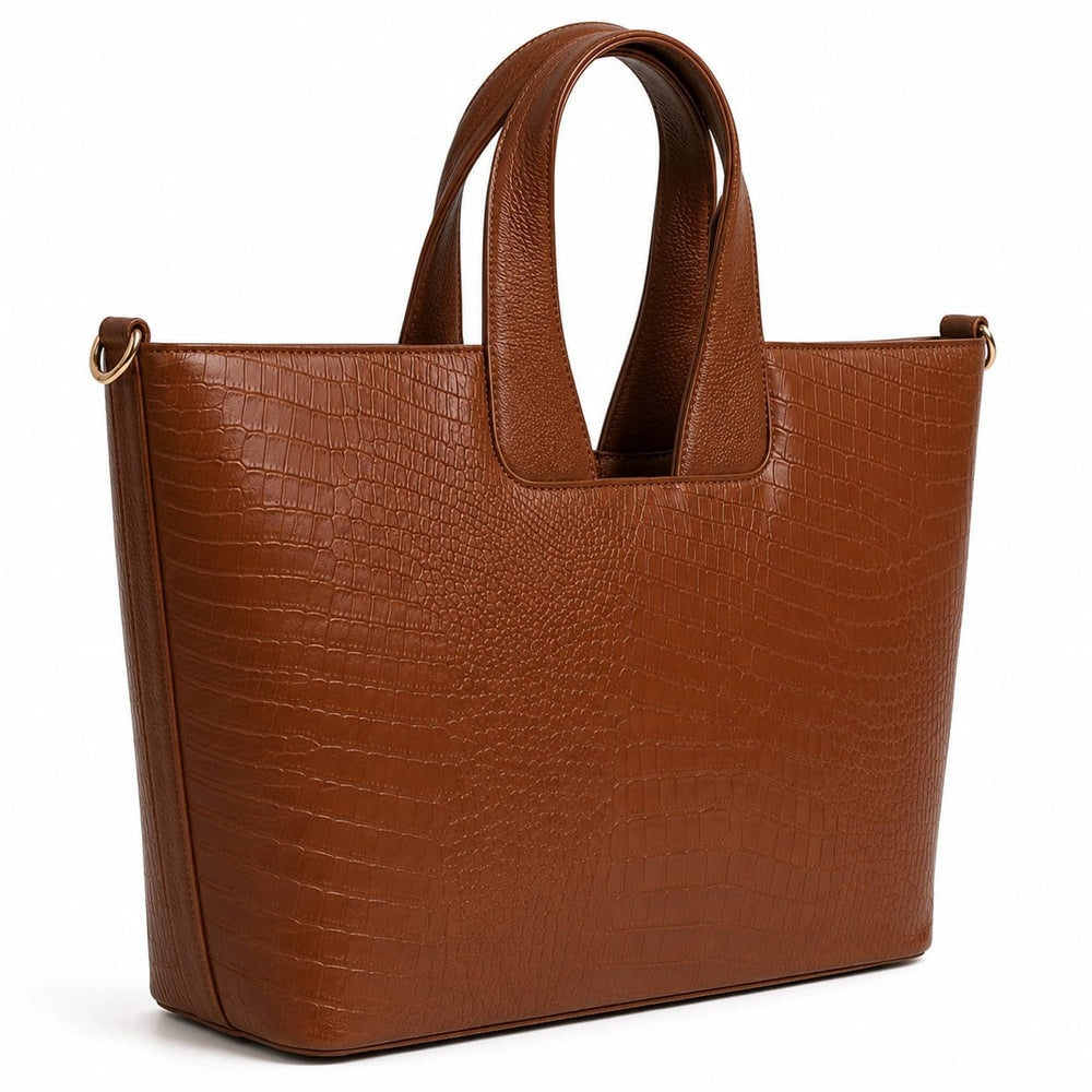 Leather Handbag Bag - TOTE BOAT