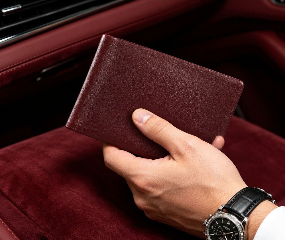 Lambskin Leather Wallet - STITCHLESS