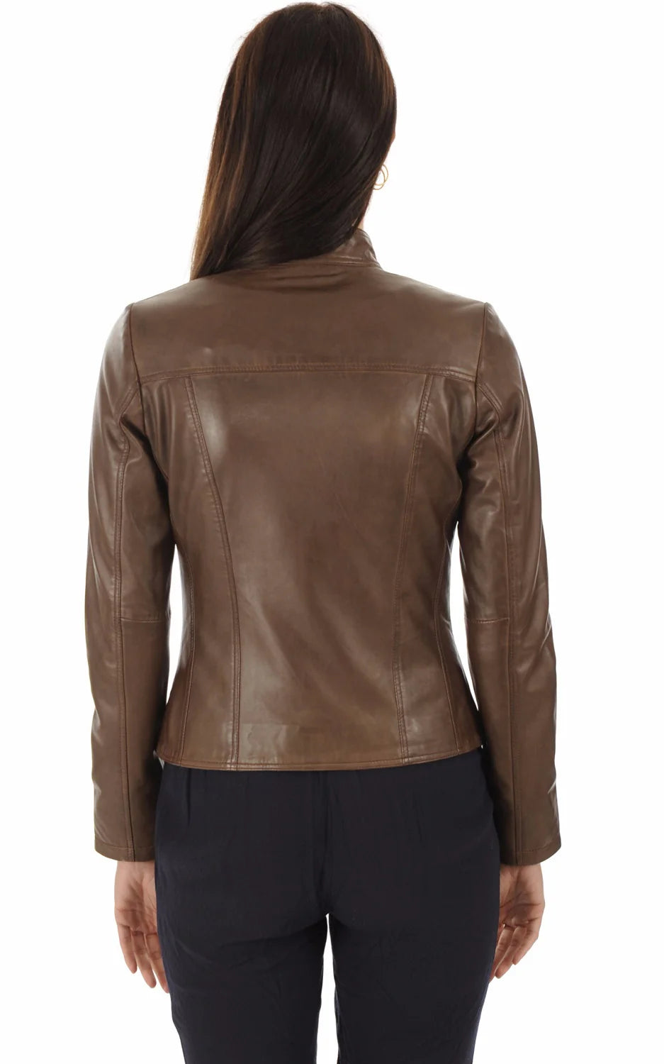 Women Genuine Leather Jacket - HL 12