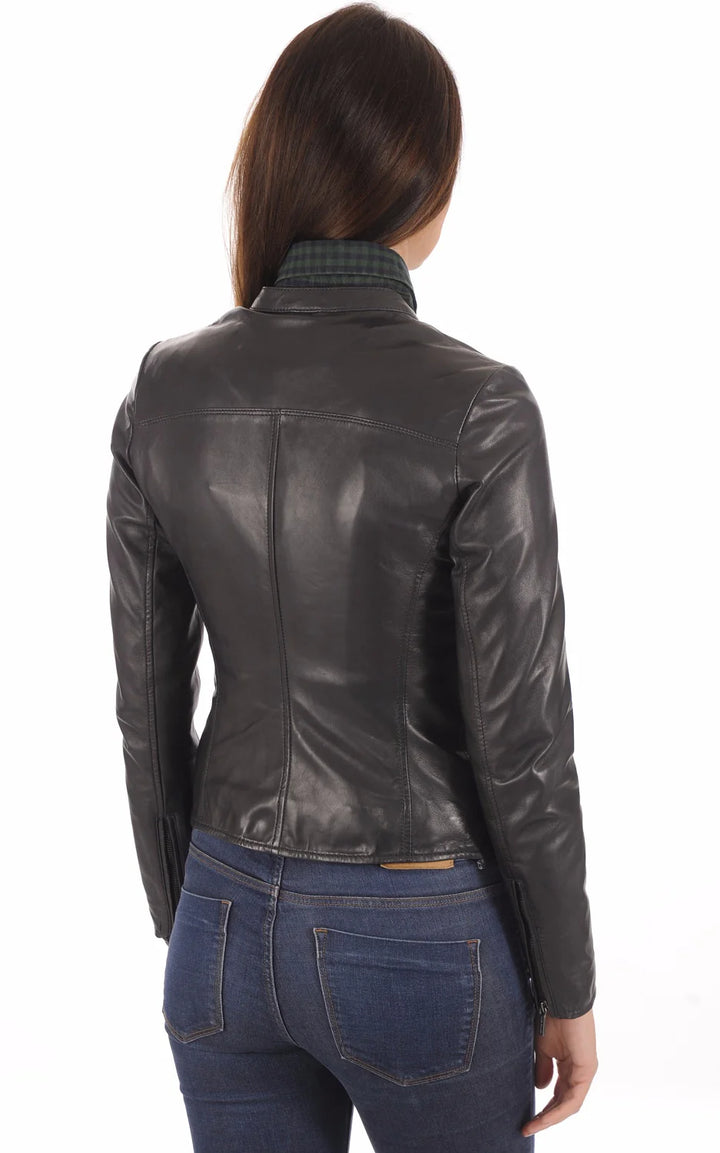 Women Genuine Leather Jacket - HL 17