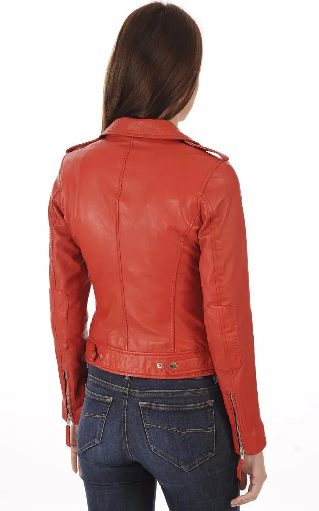 Women Genuine Leather Jacket - HL 31