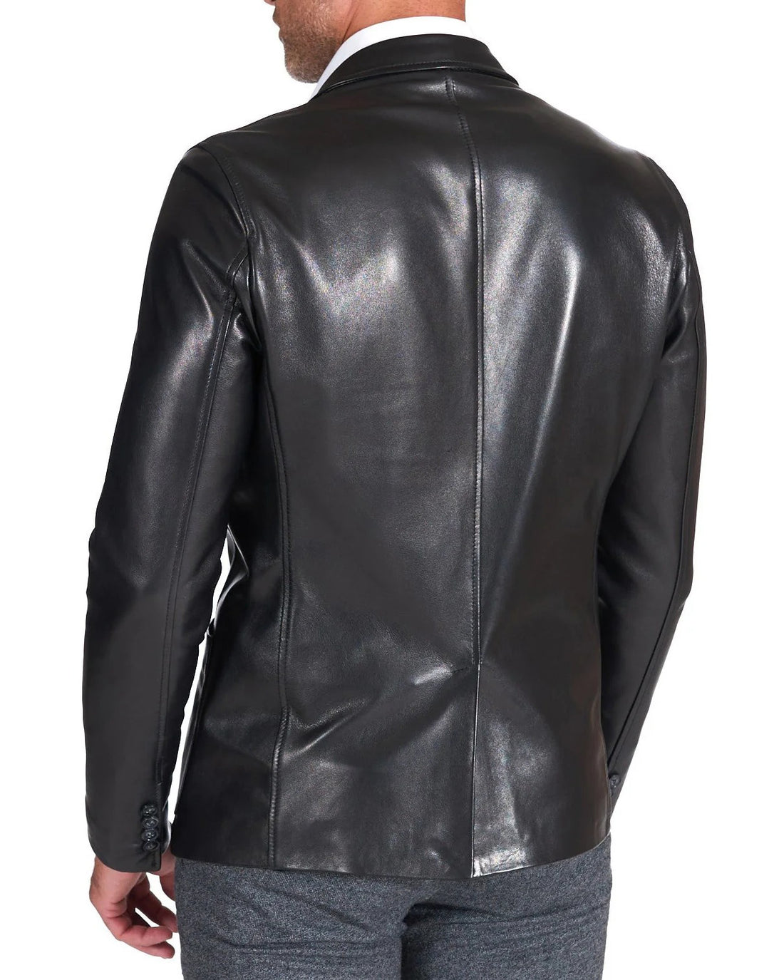 Men Genuine Leather Blazer Sport Coat - HL 59