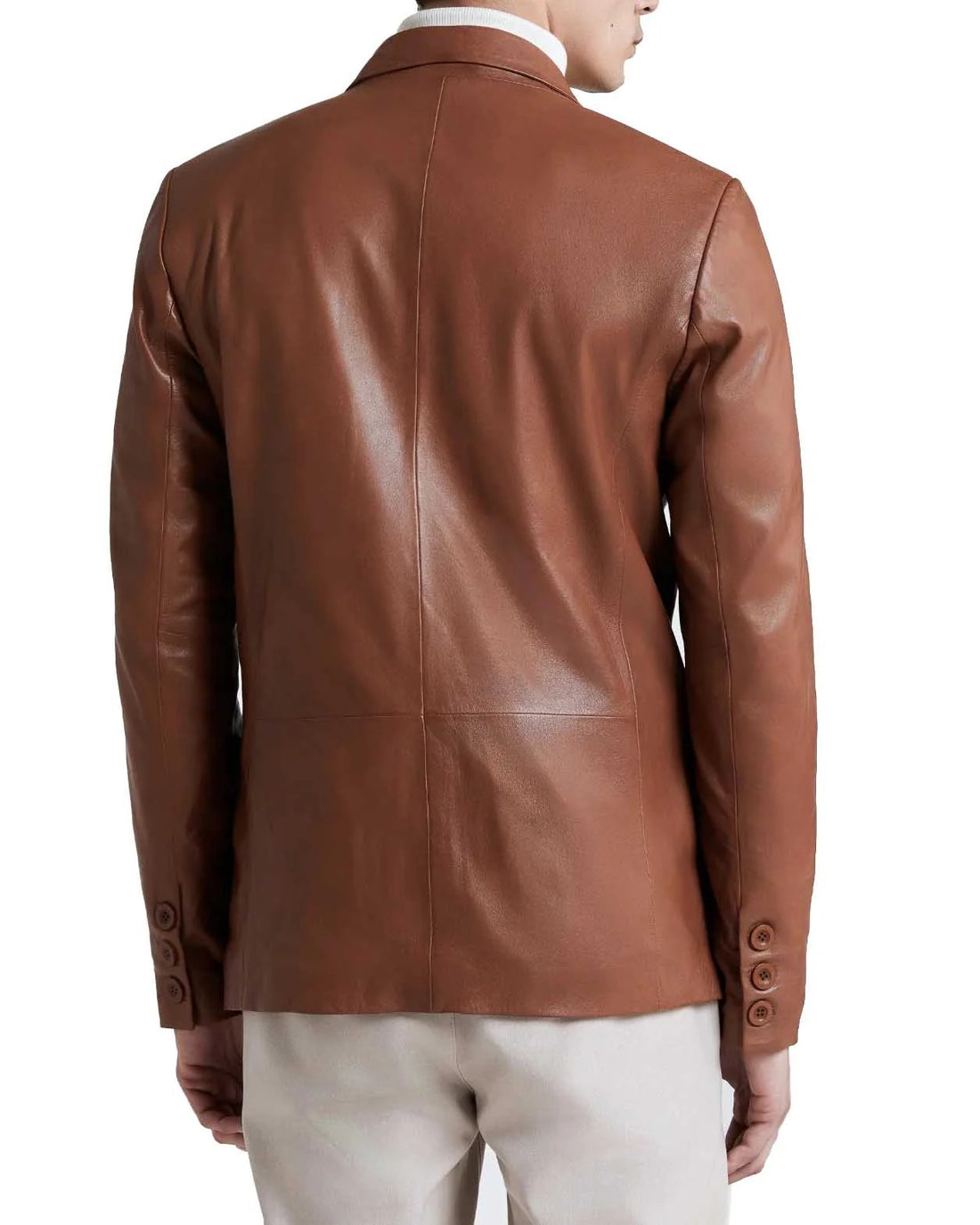 Men Genuine Leather Blazer Sport Coat - HL 56