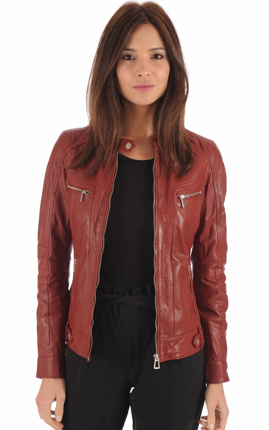 Women Genuine Leather Jacket - HL 07