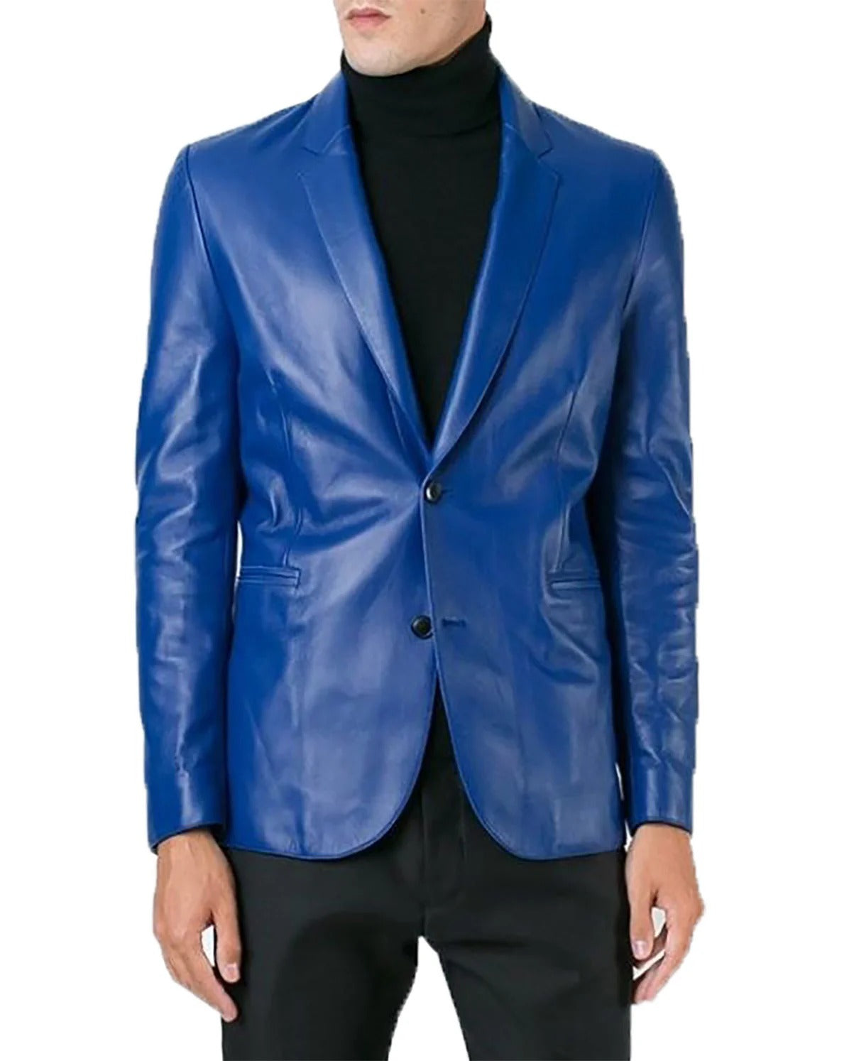 Men Genuine Leather Blazer Sport Coat - HL 55