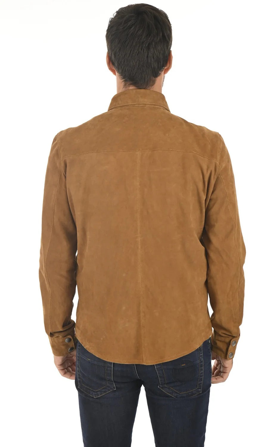 Men Genuine Leather Shirt HL - 15
