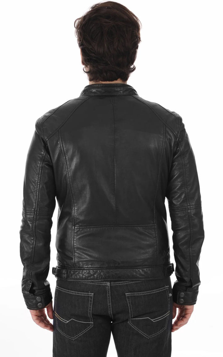 Men Genuine Leather Jacket - HL 03