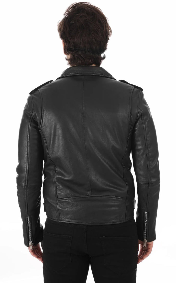 Men Genuine Leather Jacket - HL 05