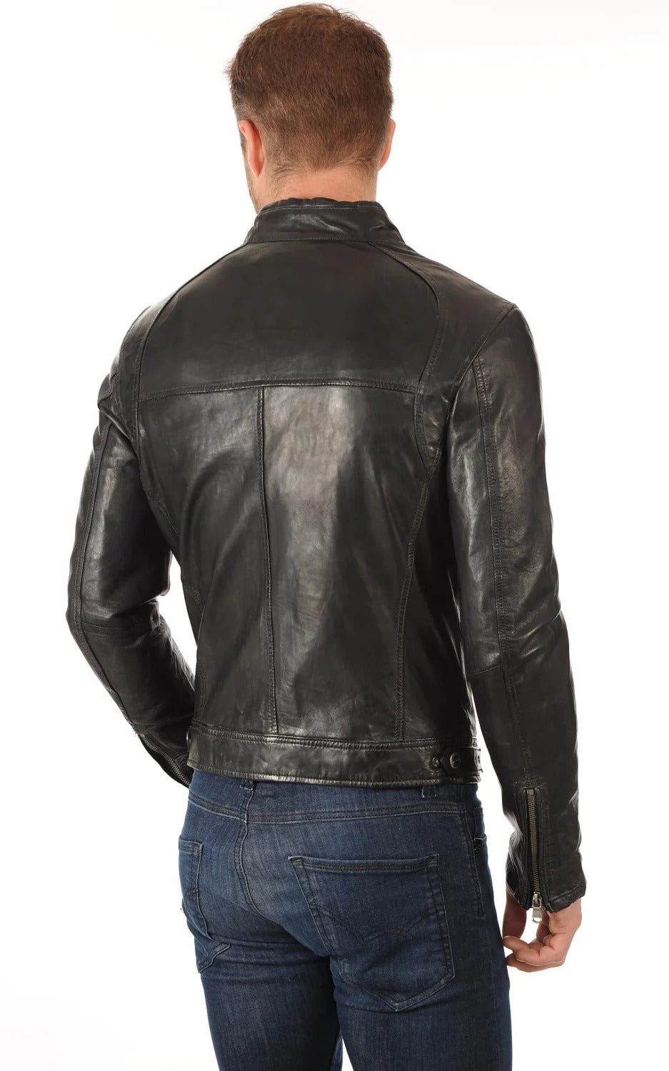 Men Genuine Leather Jacket - HL 07