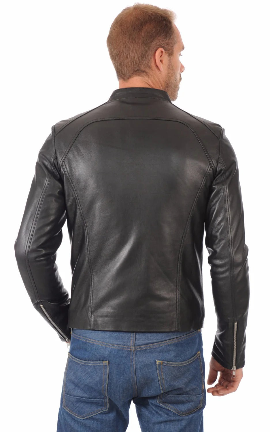 Men Genuine Leather Jacket - HL 08