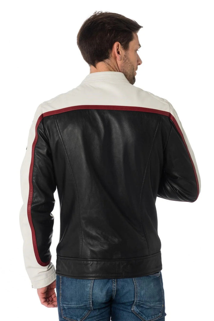 Men Genuine Leather Jacket - HL 16